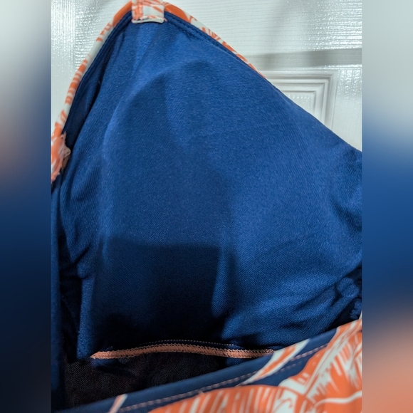 Tropical Escape Women's Plus One - Piece Swimsuit Palm Trees Size 22W - Picture 11 of 16